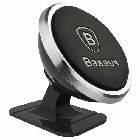 Mágneses autós tartó Baseus telefonhoz (ezüst)