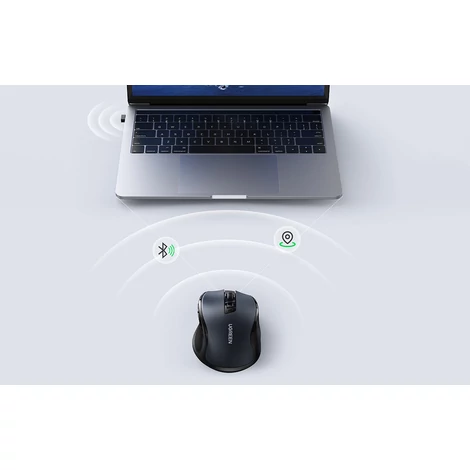 UGREEN Vezeték nélküli Egér 2.4 GHz (Fekete)