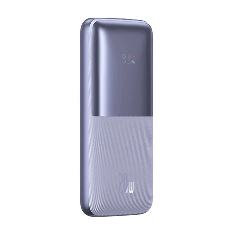 Baseus Bipow Pro Powerbank 10000mAh, 2xUSB, USB-C, 20W (lila)