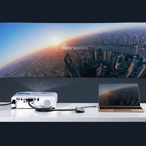 Ugreen USB Type C HUB 3x USB 3.0/SD és micro SD kártyaolvasó/RJ45 1000Mbps hálózati adapter/HDMI - szürke (50538)