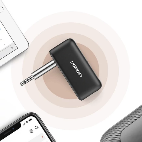 Ugreen Bluetooth autós audio adapter AUX mini jack - fekete (70303)