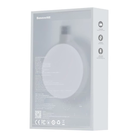 Baseus Jelly Qi vezeték nélküli töltő 15 W + USB - C típusú USB kábel - fehér (WXGD-02)