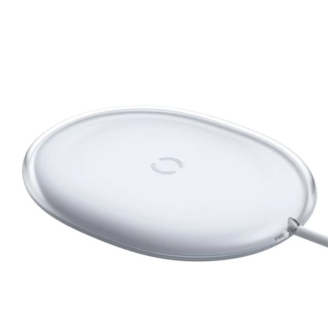 Baseus Jelly Qi vezeték nélküli töltő 15 W + USB - C típusú USB kábel - fehér (WXGD-02)