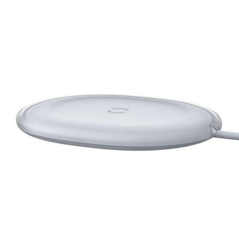 Baseus Jelly Qi vezeték nélküli töltő 15 W + USB - C típusú USB kábel - fehér (WXGD-02)