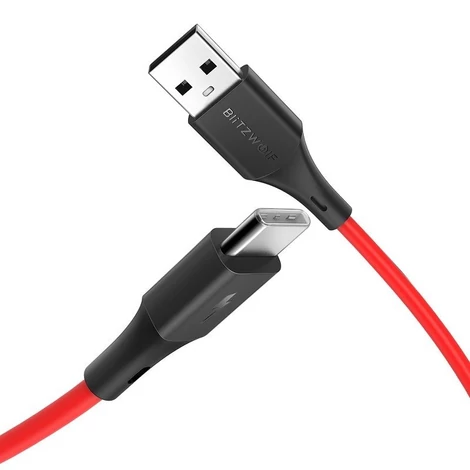 USB-C kábel BlitzWolf BW-TC14 3A 1m (piros)