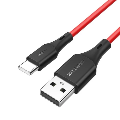 USB-C kábel BlitzWolf BW-TC14 3A 1m (piros)