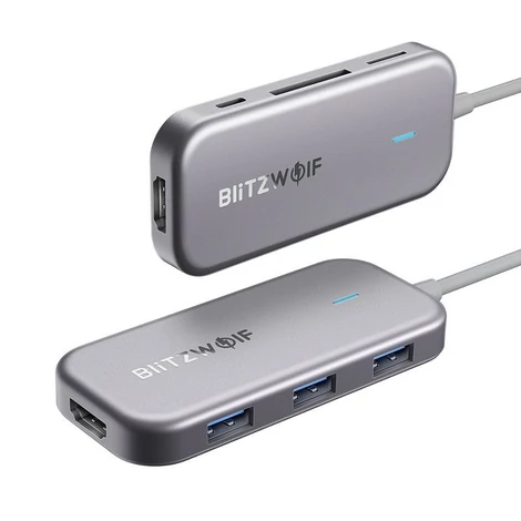BlitzWolf BW-TH5 7in1 Hub Adapter USB-C to 3xUSB 3.0, HDMI, USB-C PD, SD, microSD