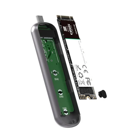 BlitzWolf BW-SSDE4 Sata M.2 külső SSD, B-kulcs, NVMe, 5Gbps, USB-C 3.1