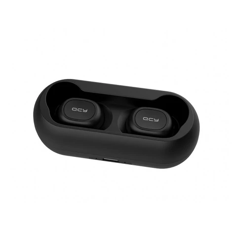 QCY T1C TWS vezeték nélküli bluetooth 5.0 fülhallgató (fekete)