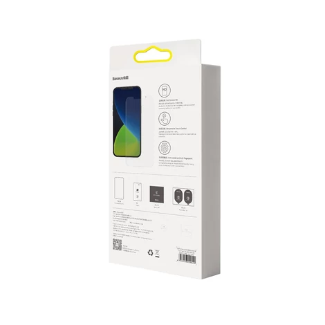 Baseus edzett üveg kijelzővédő fólia 0.3mm iPhone 12/12 Pro (2020) készülékekhez (2db)