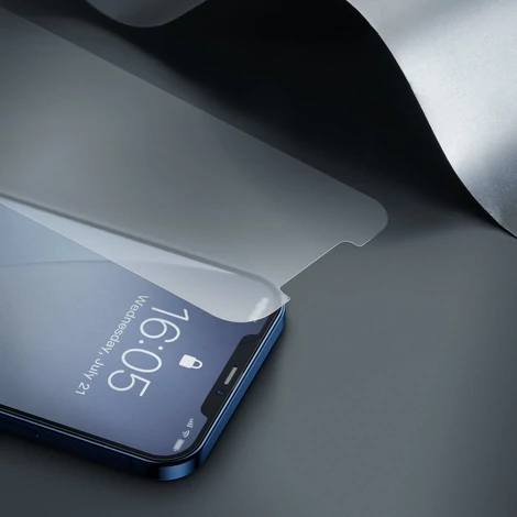 Baseus edzett üveg kijelzővédő fólia 0.3mm iPhone 12/12 Pro (2020) készülékekhez (2db)