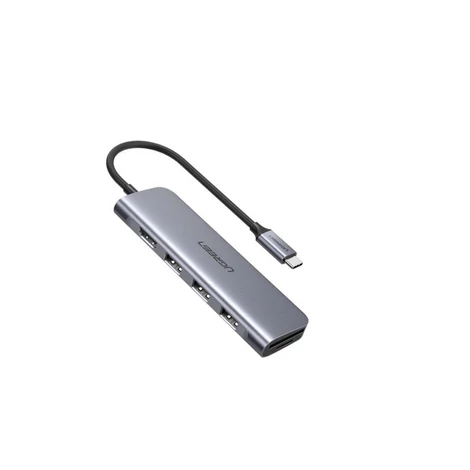 UGREEN USB-C - 3 port USB3.0-A hub + HDMI + TF / SD (Space Grey)