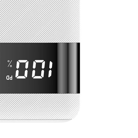 Dudao power bank 20000 mAh 2x USB / USB Type C / micro USB, 2 A, LED kijelzővel fehér (K9Pro-05)