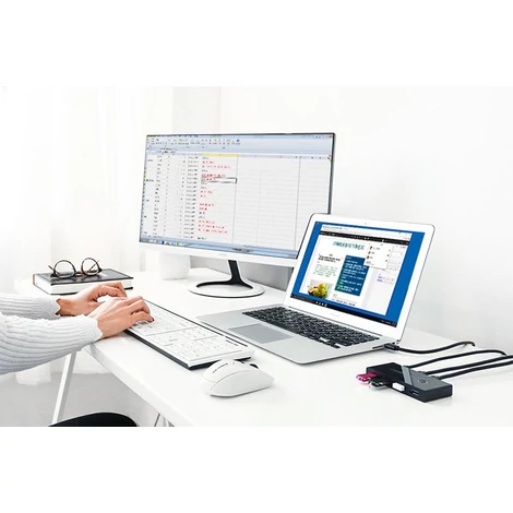 Ugreen 4x USB 3.2 Gen 1 HUB switch box elosztó fekete (US216 30768)
