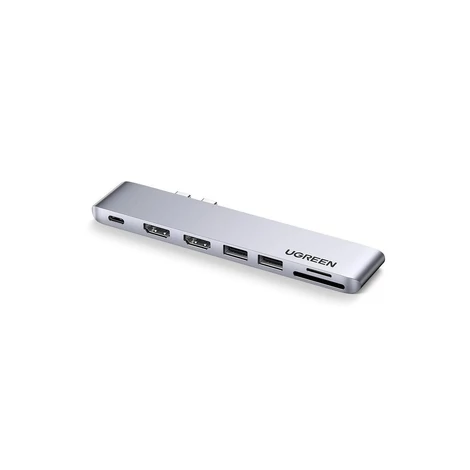 7-in-2 adapter UGREEN CM356 USB-C hub MacBook Air / Pro készülékhez
