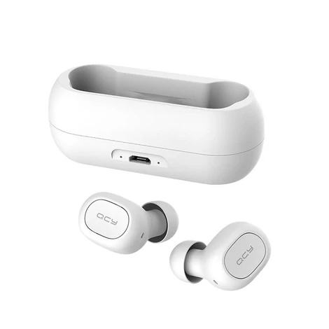 QCY T1C TWS vezeték nélküli fülhallgató Bluetooth V5.0 (fehér)