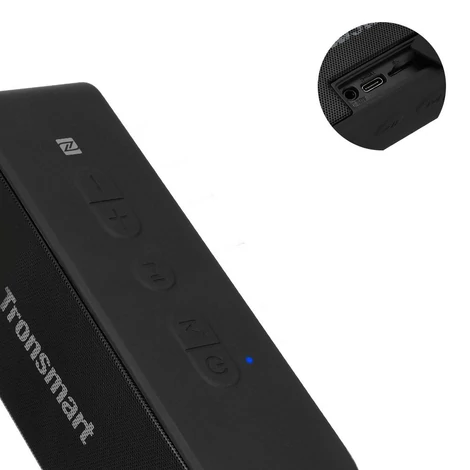 Tronsmart Element T2 Plus 20 W Bluetooth 5.0 vezeték nélküli hangszóró, fekete (357167)