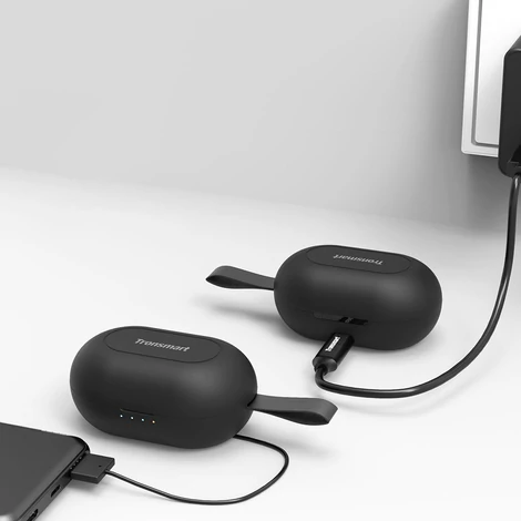 Tronsmart Encore Spunky Beat TWS Bluetooth 5.0 vezeték nélküli fülhallgató fekete (365824)