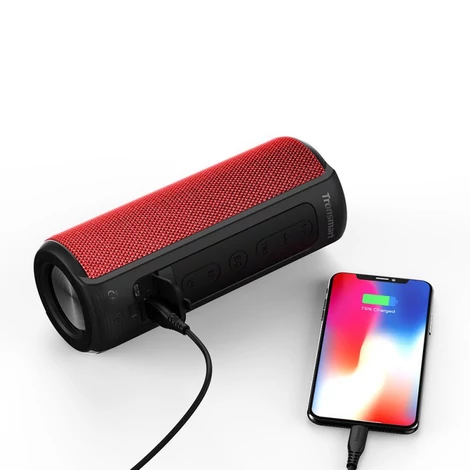 Tronsmart T6 Plus hordozható vezeték nélküli Bluetooth 5.0 hangszóró 40W piros (349454)