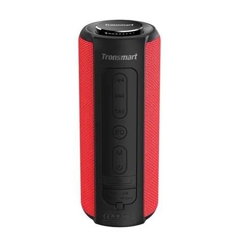 Tronsmart T6 Plus hordozható vezeték nélküli Bluetooth 5.0 hangszóró 40W piros (349454)