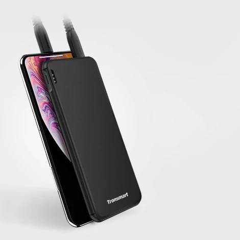 Tronsmart power bank 10000 mAh 18 W 3 A USB / USB Type C tápellátás Gyors töltés FCP AFC fekete (363477)