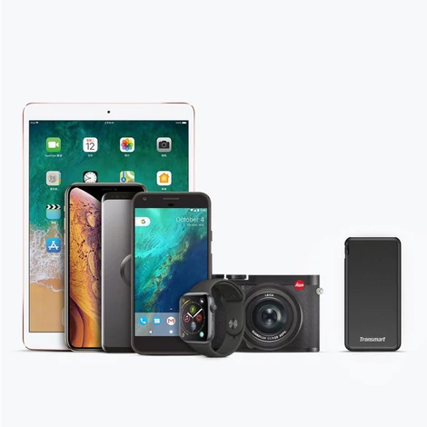 Tronsmart power bank 10000 mAh 18 W 3 A USB / USB Type C tápellátás Gyors töltés FCP AFC fekete (363477)