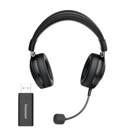Tronsmart Shadow gaming vezeték nélküli fejhallgató mikrofonnal, játékhoz, lila (372308)