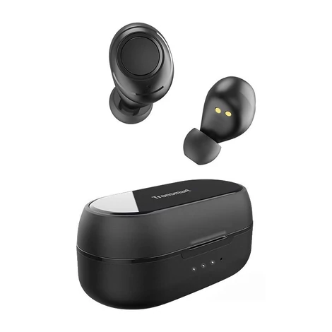 Tronsmart Onyx Free TWS Bluetooth 5.0 vezeték nélküli fülhallgató vízálló IPX7 UV-sterilizáló, fekete (369614)