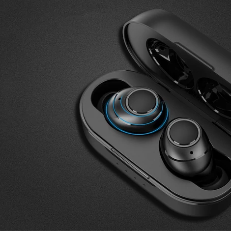 Tronsmart Onyx Free TWS Bluetooth 5.0 vezeték nélküli fülhallgató vízálló IPX7 UV-sterilizáló, fekete (369614)