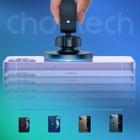 Choetech mágneses autó szellőzőnyílásba szerelhető telefontartó iPhone-hoz, fekete (AT0004)
