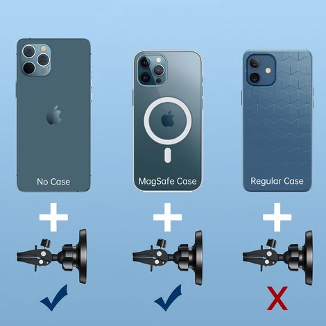 Choetech mágneses autó szellőzőnyílásba szerelhető telefontartó iPhone-hoz, fekete (AT0004)