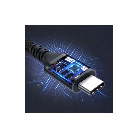 Choetech gyorstöltő kábel USB Type C - USB Type C 3.1 Gen 2 100W Power Delivery, 2m, fekete (XCC-1007)