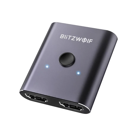 BlitzWolf BW-HDC2 Switch Boksz elosztó 2 x 1 4K HDMI (szürke)