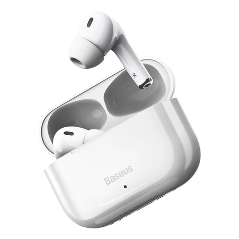 Baseus Encok W3 vezeték nélküli fülhallgató, Bluetooth 5.0 (fehér)