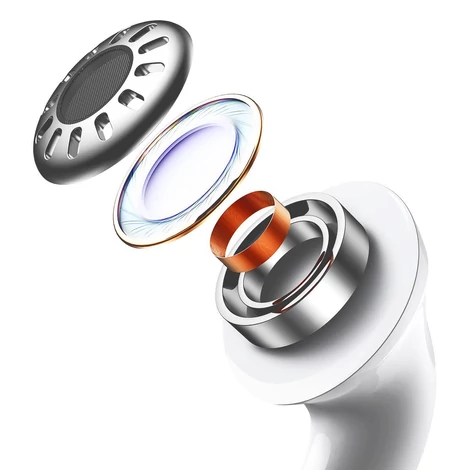 Baseus Encok W3 vezeték nélküli fülhallgató, Bluetooth 5.0 (fehér)