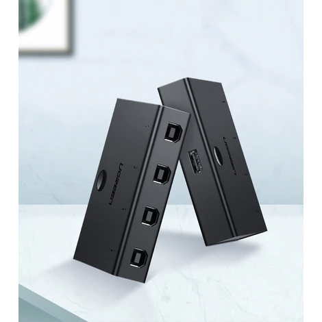 UGREEN Switch Adapter 4in1 USB 2.0 (fekete)