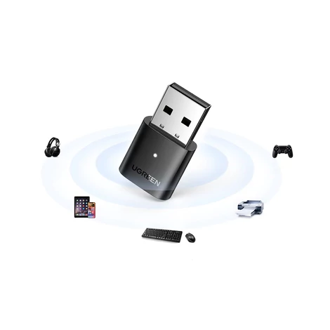 UGREEN CM390 Bluetooth 5.0 USB adapter PC-hez (fekete)