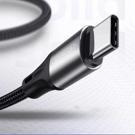 Joyroom USB - USB Type C kábel, 3 A, 1 m, fekete (S-1030N1)