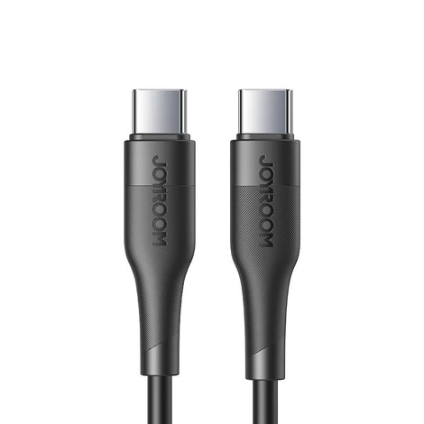 Joyroom gyors töltő USB Type C - USB Type C kábel, Quick Charge, Power Delivery, 3 A, 60 W, 1,2 m, fekete (S-1230M3)