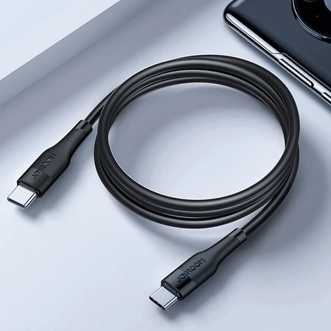 Joyroom gyors töltő USB Type C - USB Type C kábel, Quick Charge, Power Delivery, 3 A, 60 W, 1,2 m, fekete (S-1230M3)