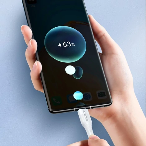 Joyroom gyors töltő USB Type C - USB Type C kábel, Quick Charge, Power Delivery, 3 A, 60 W, 1,2 m, fekete (S-1230M3)