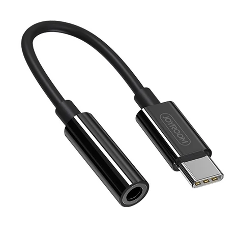 Joyroom 3,5 mm-es mini jack - USB-C audio adapter, fekete (SH-C1)