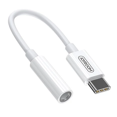 Joyroom 3,5 mm-es mini jack - USB-C audio adapter, fehér (SH-C1)