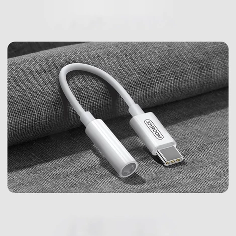 Joyroom 3,5 mm-es mini jack - USB-C audio adapter, fehér (SH-C1)