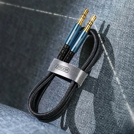 Joyroom sztereó audio AUX kábel 3,5 mm mini jack, 2 m, fekete (SY-20A1)