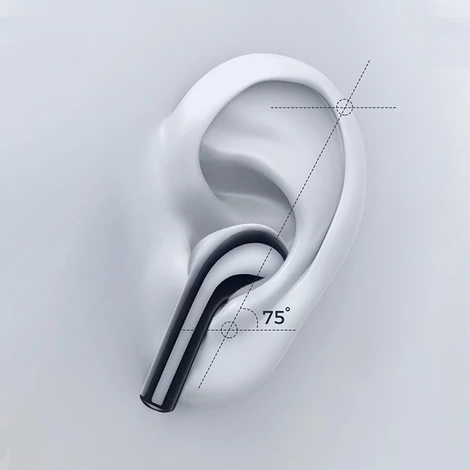 Joyroom TWS vezeték nélküli Bluetooth fülhallgató, fekete (JR-TL6)