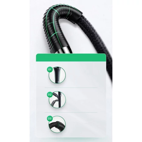 Joyroom USB Type C - Lightning kábel, Power Delivery, 20W, 2.4A, 1.2m, fekete (S-1224K2-Black)