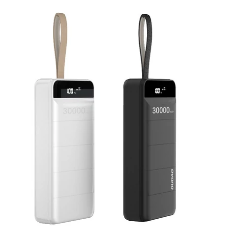 Dudao power bank, 30000 mAh, 3x USB LED lámpával, fekete (K8s+black)
