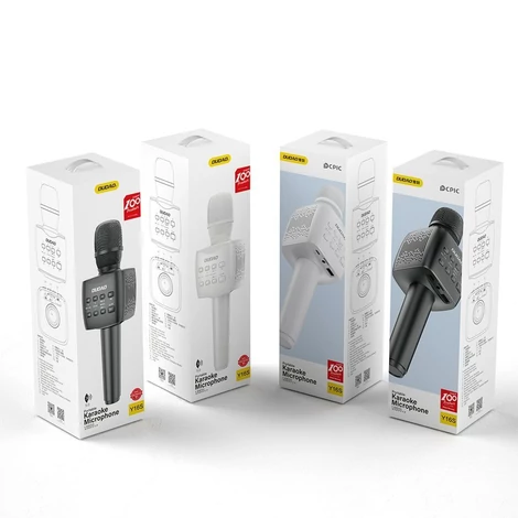Dudao vezeték nélküli karaoke mikrofon, Bluetooth 5.0, fekete (Y16S)