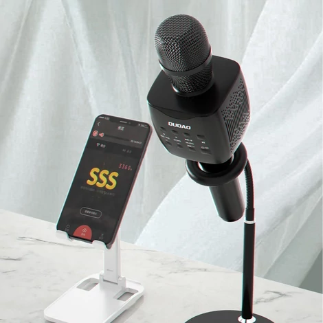 Dudao vezeték nélküli karaoke mikrofon, Bluetooth 5.0, fekete (Y16S)